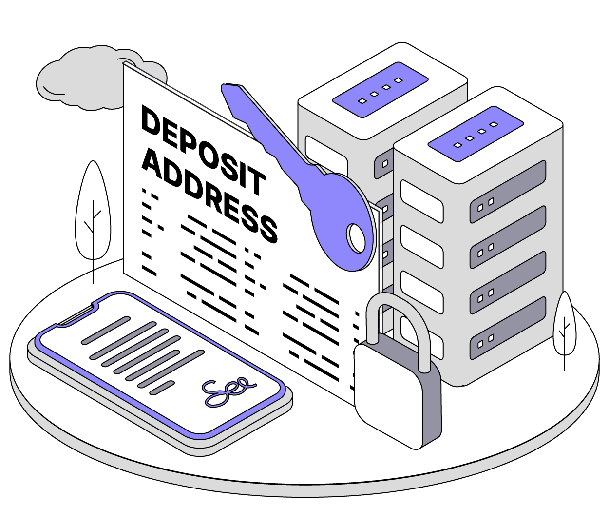 Automated crypto deposit infrastructure for businesses